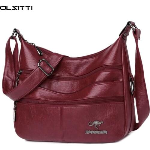 OLSITTI Fashion Casual Pu Leather Shoulder Bags for Women 2020 Fashion Shoulder Bags Female Crossbody Bag Sac Epaule
