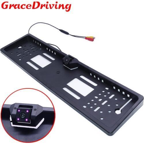 New Arrival European License Plate Frame Camera Rear View Camera Ir Reverse Camera Anti-fog Night Vesion Car Factory Promotion