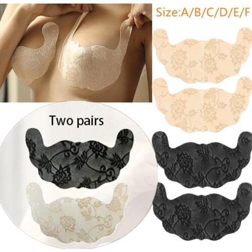 A Pair of A-F Cup Disposable Breasts Sexy Wedding Ladies Beach Self-adhesive Push-up Invisible Breasts Bra Tops U-shaped Bras