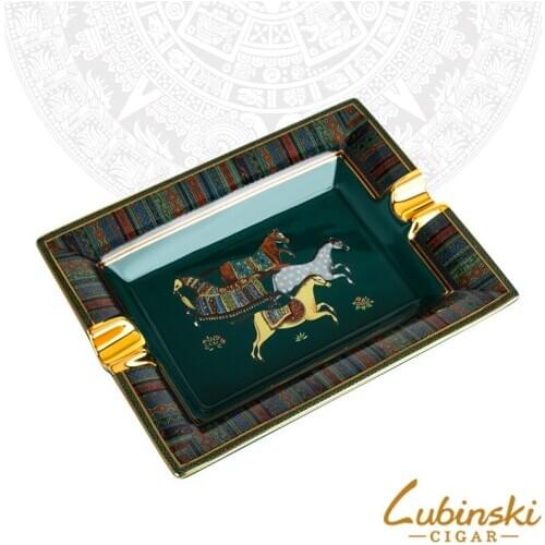 Cigar ashtray ceramic simple large home living room decoration gift box packaging ceramic cigar ashtray LB030408