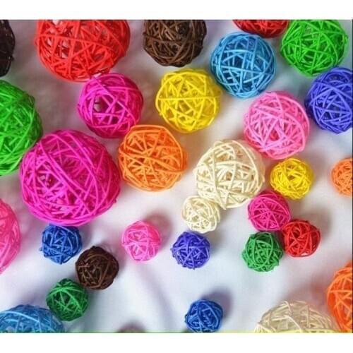 Rattan Wicker Cane 5cm/8cm/10cm Balls for Garden Patio,Wedding,Party decoration, DIY for Thailand style string lights