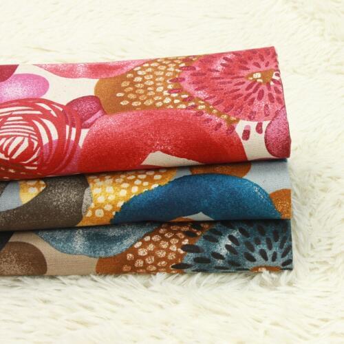 Half yard thicken cotton fabric with Northern Europe retro flower handmade DIY mouth gold package bag cloth 100% cotton B398