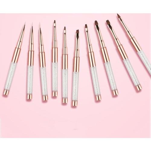 Professional Nail Art Brush Set Sculpting Builder Nails Liner Tip Painting Drawing Carving Dotting Pen DIY Nail Drawing Manicure