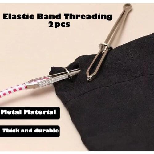 Bodkin Wear Elastic Rope Threaders Elastic Band Threading Guide Belt Ribbon Wearing Tools Clip Tweezers Craft Sewing Accessories