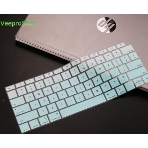 Silicone Keyboard Cover for 2019 2018 Newest MacBook Air 13 A1932 Retina Display and Touch ID Soft-Touch Keyboard Skin A 1932