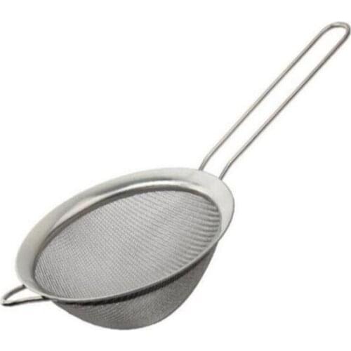 Stainless Steel Fine Mesh Strainer Colander Flour Sieve with Handle Juice and Tea Strainer Kitchen Tools