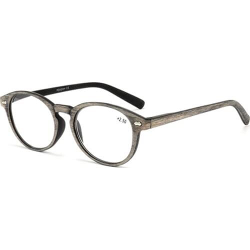 Ultralight Reading Glasses Women Men Round Wood Natural Frame Nose Pad Spring Hinges Anti Blu Faitgue +1 +1.5 +2 +2.5 +3 +3.5 +4