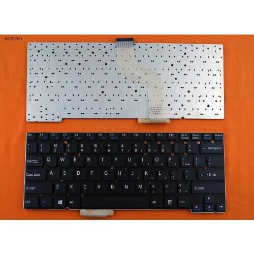 US New Replacement Keyboard for SONY VAIO T13 SVT13 SVT 13 Laptop Black NO Frame