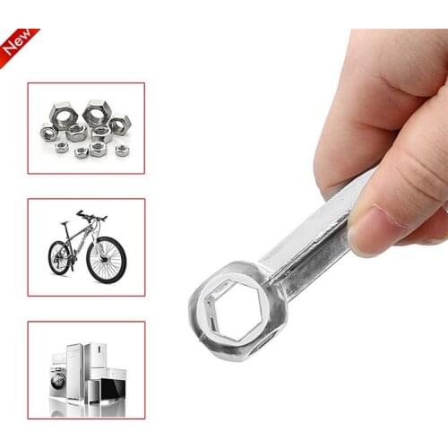 Bicycle Mini Pocket Hexagon Wrench Spanner Multi Repair Tool Multipurpose Keychain Scooter Garage Gadget