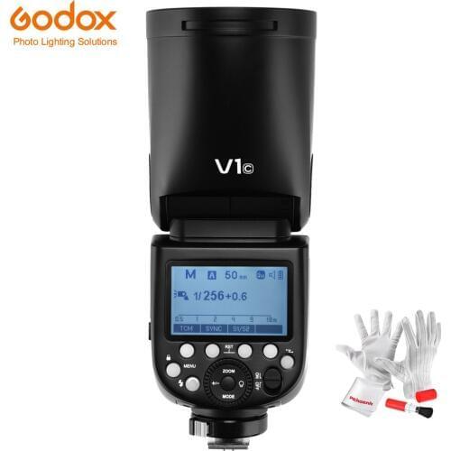 Godox V1 Flash Light V1C V1N V1S Round Head Speedlite Flash TTL 1/8000s HSS Lithium Battery for Sony A7 Canon Nikon DSLR Camera