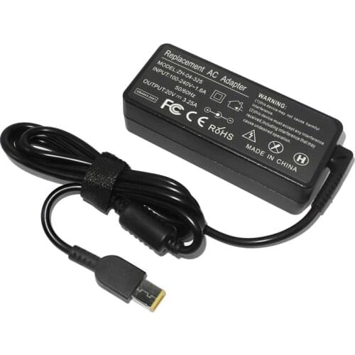 20V 3.25A 65W Ac Laptop Power Adapter Charger for Lenovo G400 G500 G505 G405 G50 ThinkPad X1 Carbon Yoga 13