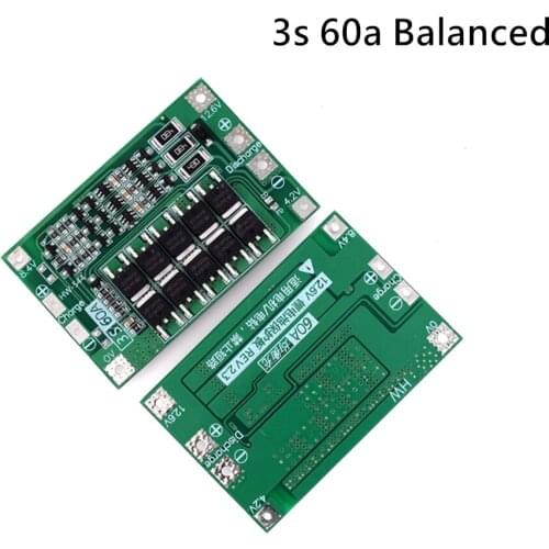 3S/4S 40A 60A Li-ion Lithium Battery Charger Protection Board 18650 BMS For Drill Motor 11.1V 12.6V/14.8V 16.8V Enhance/Balance