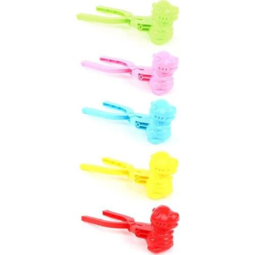 Dinosaur Shape Snowball Maker Clip Child Outdoor Sports Snow Sand Mold Tool Outdoor Fun Sports Toys