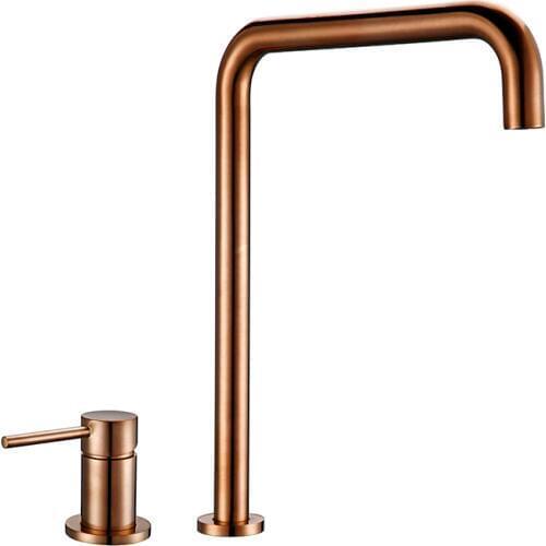 Bagnolux Golden Kitchen Faucet Single Rod Ceramic sheet valve core Hot And Cold Sailor Operated Kitchen Hotel Type Faucet