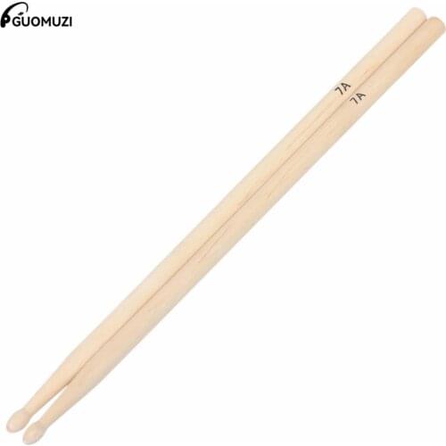 1 Pair Maple Wood Drum Sticks 7A Drumsticks 40.5cm Percussion Instruments Parts & Accessories