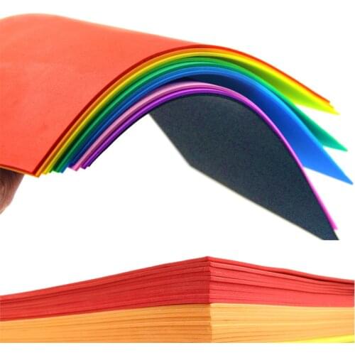 10Pcs/Lot 16K 2mm EVA Foam Paper Sponge Paper Handmade Colored Paper Kindergarten Craft Materials for Children
