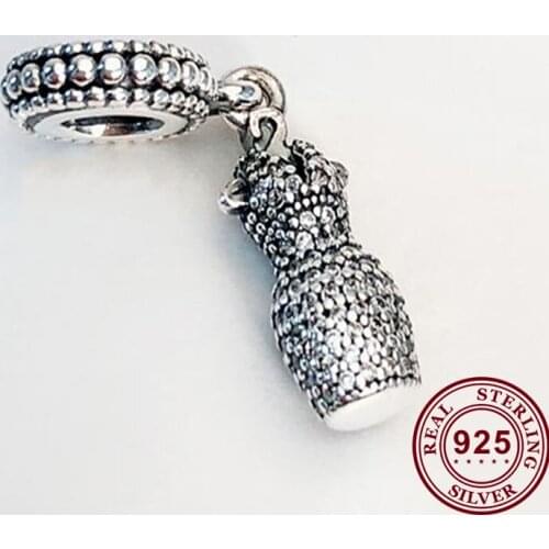 100% 925 Sterling Silver Charm New Dazzling Dance Skirt Pendant Fit Pandora Women Bracelet & Necklace Diy Jewelry