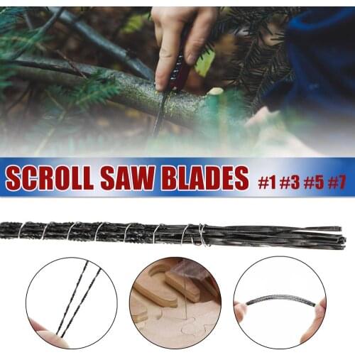 12Pcs 130mm Scroll Saw Blade Jig Saw Blades Spiral Teeth Wood Saw Blades For Carving