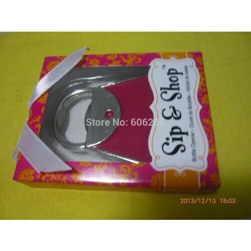 200pcs/lot creative design red purse shaped beer bottle opener for wedding party supplies and favors for guest