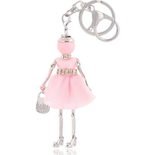 2020 Women Keychain Fashion Girl Bag Key Chain Bag Charm Car Design Pendant Lovely Gift Wholesale
