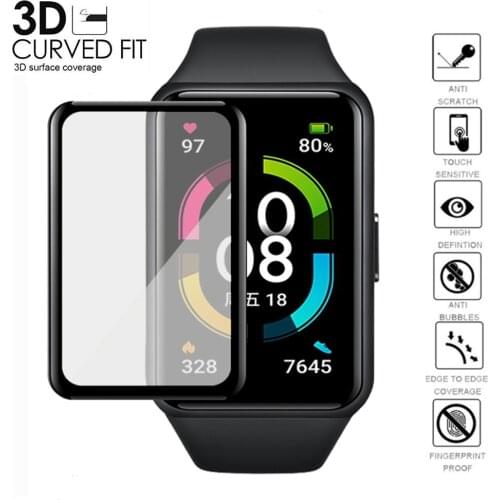 3D Curved Edge Protective Film for Huawei Honor Band 6 Full Screen Protector Film for Honor Band 6