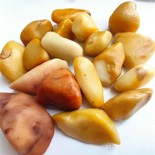 500g 1000g Natural Gobi Golden Silk Jade in Karamay, Xinjiang Aquarium Ornamental Stone