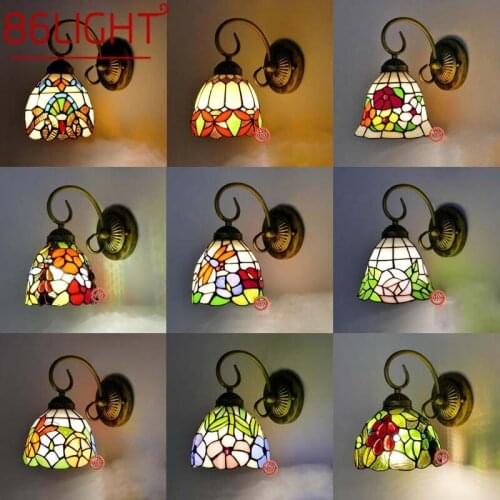 86LIGHT Tiffany Wall Lights Sconces Contemporary Creative LED Lamp Indoor Fixture For Home Decoration