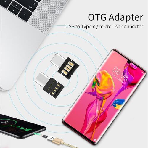 TISHRIC Mini OTG Type C Micro USB to USB Flash Drive Charging Adapter Converter For Macbook/Samsung/Huawei/Honor Phone Accessory