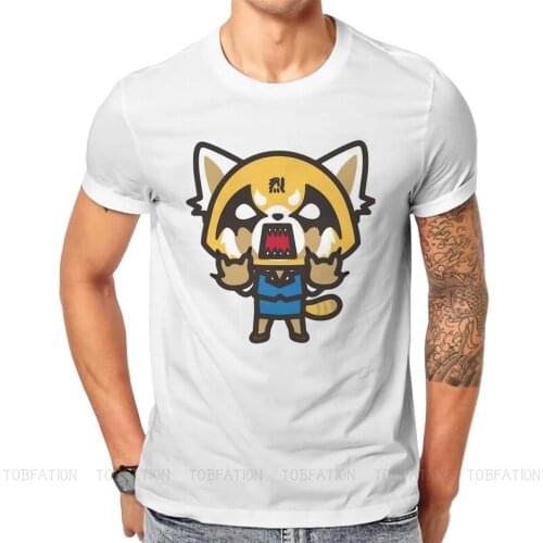 Aggretsuko Aggressive Retsuko TV Man TShirt Subbed Individuality T Shirt Graphic Streetwear Hipster