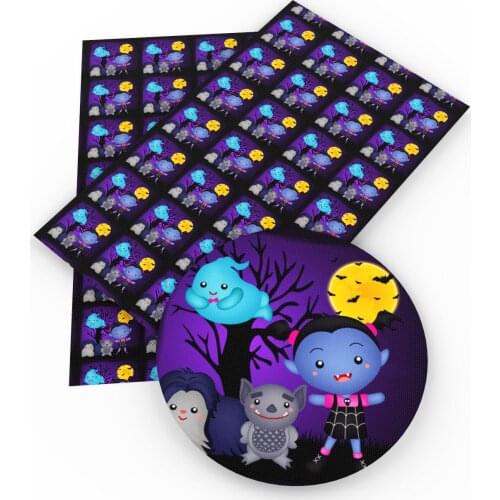 David accessories 30x140cm Halloween faux artificial Synthetic leather fabric hair bow diy decoration crafts 1piece,1Yc3902