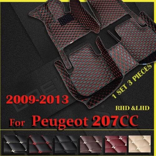 Car floor mats for Peugeot 207CC 2009 2010 2011 2012 2013 Custom auto foot Pads