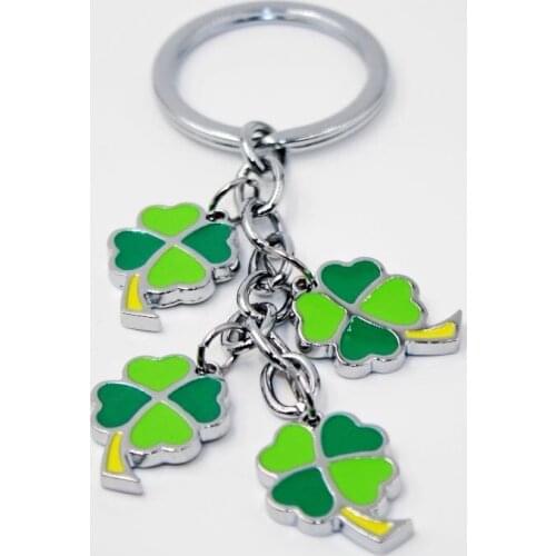 Clover keychain cute key ring for women high quality key chain key holder creative portachiavi chaveiro llaveros bag charm