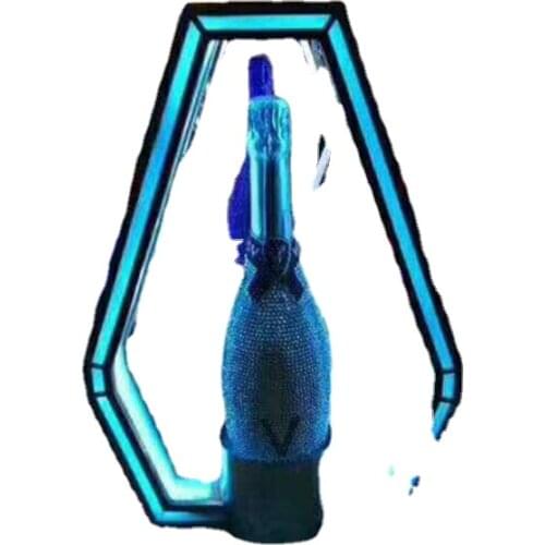 Customized Logo Rechargeable New Style Finish M o e t Champagne Bottle Presenter Carrier Glorifier Display