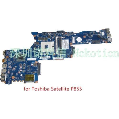 NOKOTION K000135160 For Toshiba Satellite P850 P855 Laptop Motherboard QFKAA LA-8392P DDR3 HD4000 support I7 CPU mainboard