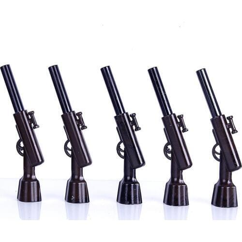 Metal Pipe Creativity Gun Tobacco Pipes Portable Smoking Pipes Gift Smoke Narguile Grinder Smoking Set Mouthpiece