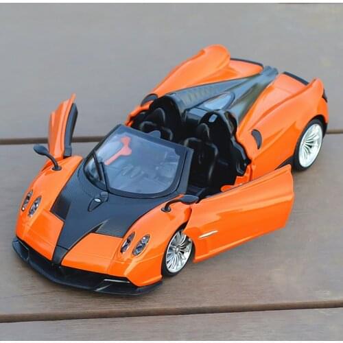 1:24 Pagani Huayra Alloy Sports Car Model Diecasts Metal Toy Vehicles Car Model Simulation Sound Light Collection Childrens Gift