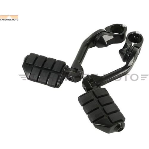 1.25" 32mm Black Motorcycle Anti Vibration Foot Pegs Footrest Case for Yamaha Honda VT600 VT750 VT1100 VT1300