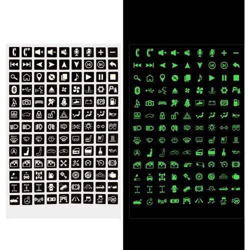 Console Interior Stickers Luminous Panel Parts Replacement Replaces Universal