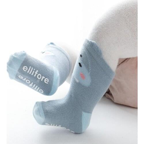 Baby Boy Sock Non-slip Sweet Cartoon Stereo Infant Sokken Toddler Baby Socks Antiskid Animal Panda Print Girl Floor Socks