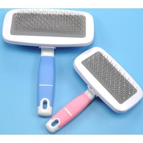 New 1PC Pet Dog Hair Removal Needle Combs Fur Cleaning Brush Grooming Large Size Combs Tool Candy Color Non-slip Pets Supplier