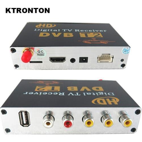 New! 20-60km/h Car Mobile HD DVB-T2 Digital TV Receiver Box with MPEG-4/H.264, HDMI, Support PVR and USB Multimedia playback