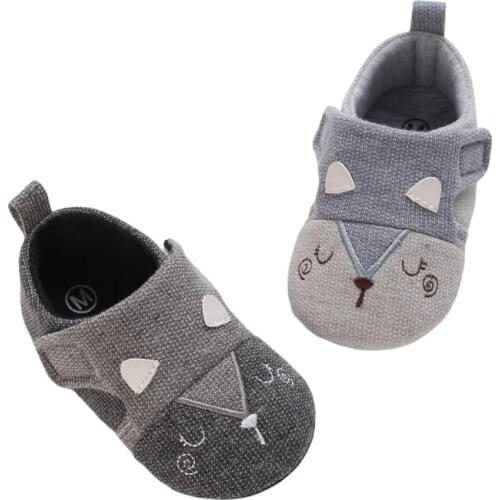 Toddler Newborn Baby Shoes Cute Animal Cotton Soft Sole Shoe First Walkers Anti-slip Infants Boys Girls Casual Prewalkers