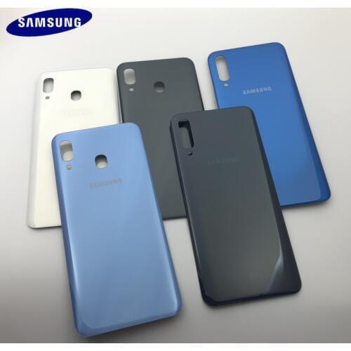 Original Samsung Galaxy A20 A30 A40 A50 A70 2019 Battery Back plastic Cover Door Housing Replacement Repair Parts