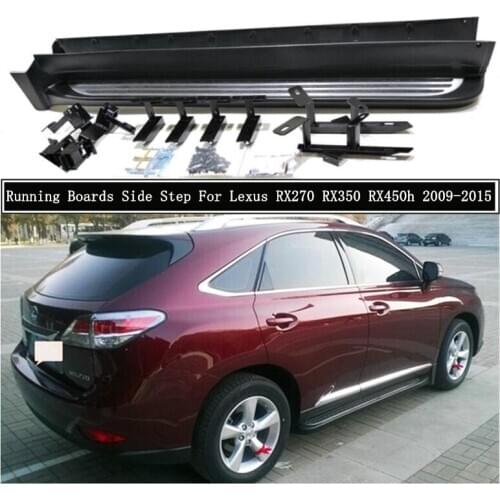 Running Boards Side Step Bar Pedals For Lexus RX270 RX350 RX450h 2009-2015 High Quality Nerf Bars Auto Accessories
