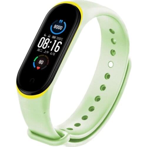 Luminous Glowing Silicone TPU Wrist strap for Xiao mi Mi Band 3 4 5 Smart Watch Bands Replacement Bracelet Strap Accessories