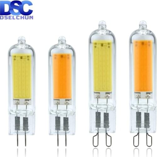 Dimmable LED G4 G9 Light Bulb 3W 6W 220V COB Glass LED Lamp Replace 40W 60W Halogen Bulb for Pendant Lighting Fixture Chandelier