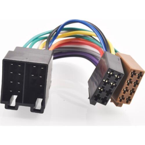 Car Radio ISO Adapter Extended Conversion Cable for Peugeot 106 206 306 307 405 406 607