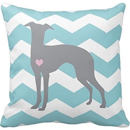 Generic Pillow Cover Cotton 18X 18 Inches Italian Greyhound Throw Pillowcase