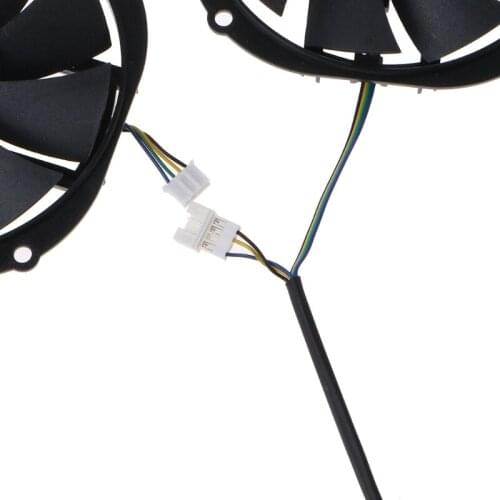 2Pcs 85MM GA91S2H 4Pin VGA Fan Graphics Card Cooling Fan for Yeston RX480 570 580 Receivers, Amps, DVR, AV Cabinet