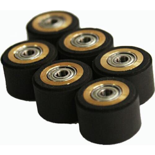 10pcs Pinch Rollers for GCC Jaguar Vinyl Cutter Cutting Plotter 4x10.4x15mm Vinyl Pressure Rubber Wheels